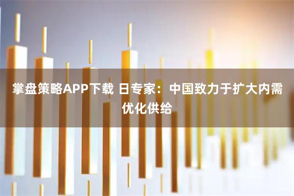 掌盘策略APP下载 日专家：中国致力于扩大内需优化供给